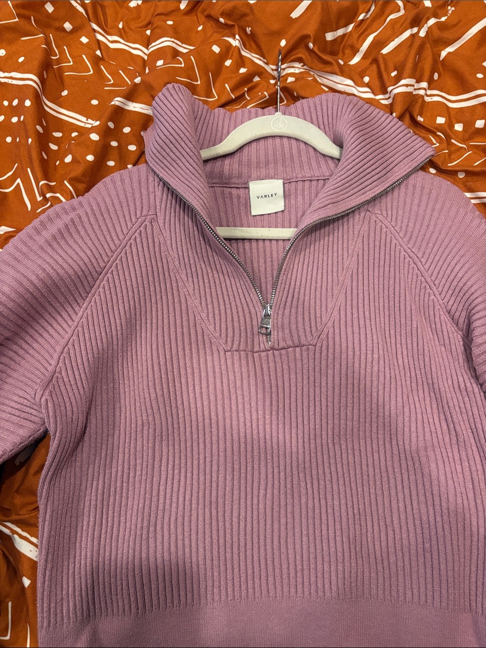 Varley Reid Half Zip Knit Sweater